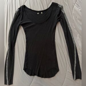 Black Long Sleeve Top